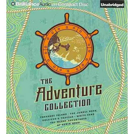 The Adventure Collection: Treasure Island, the Jungle Book, Gulliver's Travels, White Fang, the Merry Adventures of Robin Hood