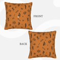 thumbnail image 4 of LNWH Cartoon African Culture Graffiti Throw Pillow Covers, Square Soft Linen Decorative Pillow Cases, 18"x18", 4 of 8