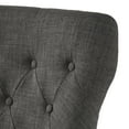 thumbnail image 3 of Weston Home Kirk Button Tufted Dining Chair, Set of 2, Dark Grey, 3 of 4