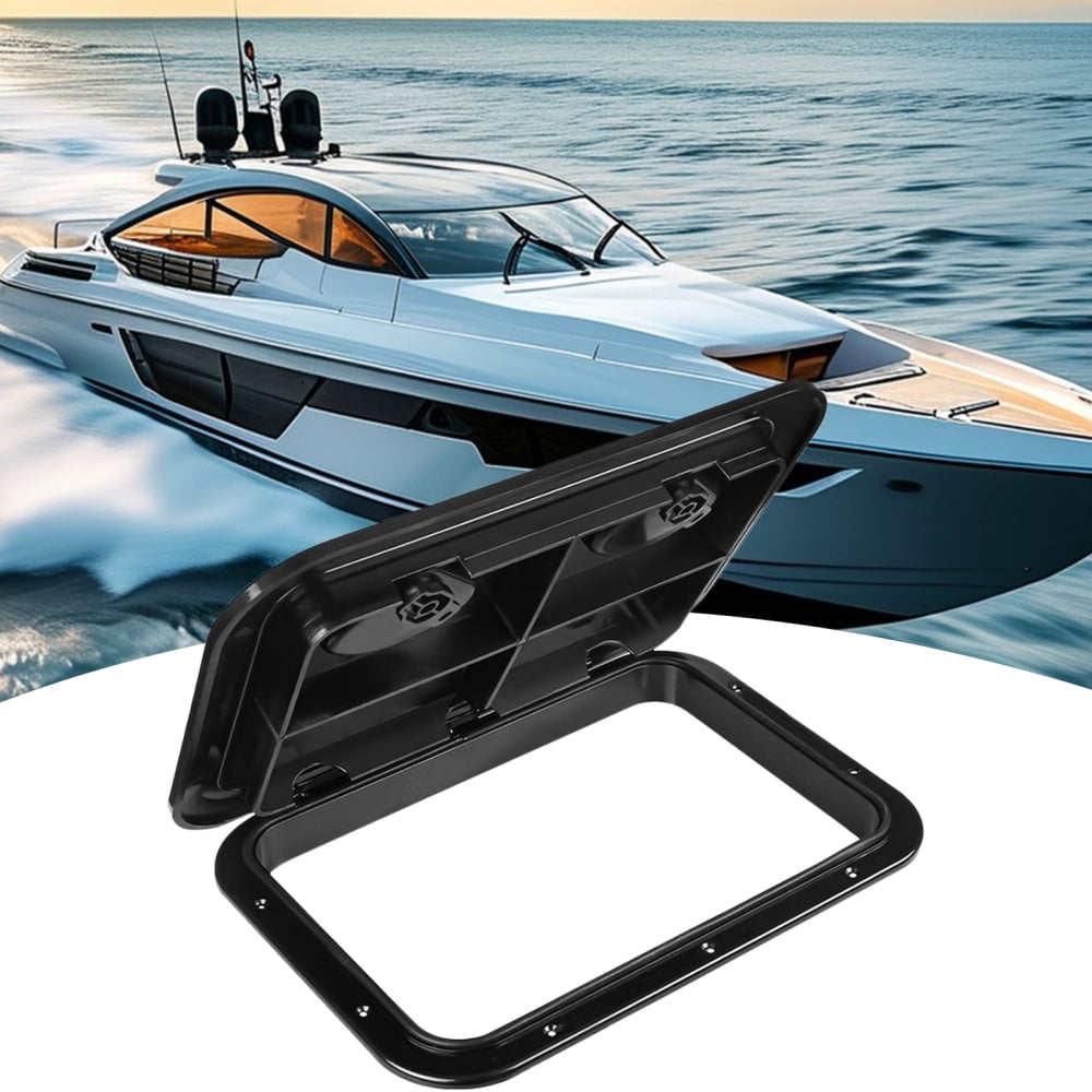 Ksruee Marine Deck Hatch Rectangle Boat Access Hatch Lids Weatherproof Sealing Protection Marine Accessories for Yacht RV Boating Kayaking