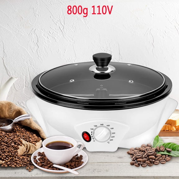 Coffee Roaster Machine for Home Use, 800g Capacity Electric Coffee Bean Roaster, Multifunctional Nut Peanut Cashew Chestnuts Roasting, Non-Stick Design, 110V