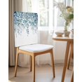 thumbnail image 2 of nqOlkjepod Teal Blue Eucalyptus Leaves Chair Covers Set of 6, Decorative Chair Back Cover, Spring Floral Summer Botanical Dining Room Chair Slipcovers Removable Chair Protectors Covers for Party, 2 of 7