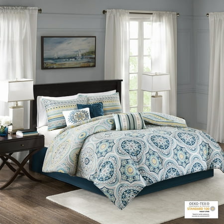 UPC 086569896902 product image for Home Essence Corynn 7 Piece Reversible Cotton Sateen Comforter Set | upcitemdb.com