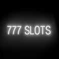 thumbnail image 1 of SpellBrite 777 SLOTS LED Sign for Business. 32.5" x 6.3" White 777 SLOTS Sign Has Neon Sign Look With Energy Efficient LED Light Source. Visible from 500+ Feet, 8 Animation Settings., 1 of 4