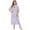 Purple Floral, variant on Wisremt Women's Plus Size Long Printed Sleep Shirt Nightgown Casual Long Dress Lounger House Dress