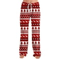thumbnail image 4 of Christmas Pajama Bottoms for Women Xmas Graphic Lounge Long Pj Pants Christmas Holiday Relaxed Fit Comfy Pants, 4 of 6