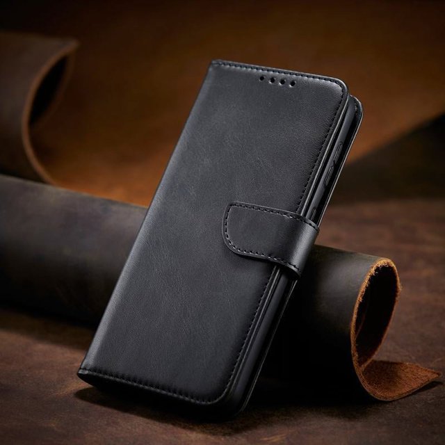 For Xiaomi Redmi Note 13 12 12S 11 11S 10 10S 9 9S 8 7 Pro Case Leather Bags Case For Redmi Note 13 Pro Plus Wallet Flip Cover Black Redmi Note 8 Pro