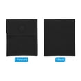 thumbnail image 4 of REGALWOVEN Jewelry Pouches with Snap Button, Velvet Jewelry Pouches Portable Storage Bags Black 3.94"x3.35", 4 of 7