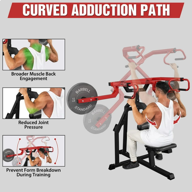 Mikolo Lat Pulldown Machine, 610 LBS Capacity Lat Pull Down