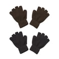 thumbnail image 1 of Gravity Gants Sans Doigts pour Enfants - 2 Pack - Noir/marron, 1 of 1
