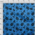 thumbnail image 3 of oneOone Polyester Spandex Medium Blue Fabric Halloween Craft Projects Decor Fabric Printed By The Yard 56 Inch Wide, 3 of 4