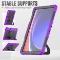 thumbnail image 5 of for Samsung Galaxy Tab S10 Ultra/S9 Ultra/S8 Ultra Case 14.6 inch, 360 Rotating Shockproof Cover with Stand, Handle, Shoulder Strap (SM-X920/X910/X900), Purple, 5 of 7
