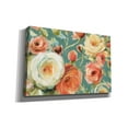 thumbnail image 2 of Epic Graffiti 'Florabundance I in Teal' by Lisa Audit, Canvas Wall Art, 18"x12", 2 of 2