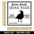 thumbnail image 2 of Farm Fresh Quail Eggs Hand Gathered Pasture Raised Best Before Date Square Rubber Stamp Stamping Scrapbooking Crafting - Medium 1.75in, 2 of 7