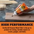 thumbnail image 3 of Gorilla All Purpose Wood Filler Walnut Color - Water-Resistant - 6 Pack, 6oz Tube, 3 of 7