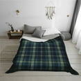 thumbnail image 6 of Watch Plaid Warm Cozy Plush Throw Blanket for Couch Bed Sofa 40"x30", 6 of 7