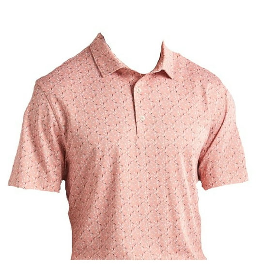 Bermuda Sands Short Sleeve Polo Shirt (Timothy, Coral Reef, Large) Golf NEW