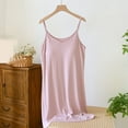 thumbnail image 5 of yillto Womens Cami Nightshirts Sleeveless Spaghetti Strap Mini Nightgowns Soft Loose Sleepwear Nightdress, 5 of 7