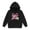 Black, variant on Fleece Hooded Sweatshirt for Girls Boys Fourth Grade Hoodie Bow Graphic Pullover Top Back to School Outerwear Kangaroo Pocket