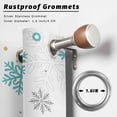 thumbnail image 2 of Outdoor Curtains for Patio Waterproof, Christmas Snowflakes Outdoor Privacy Panels Grommet, Winter Xmas Snow Yellow Teal Blue Blackout Outside Curtains for Porch/Cabana 54"x95", 2 Panels, 2 of 8