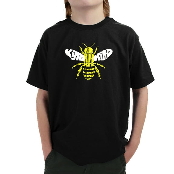 Boy's Word Art T-shirt - Bee Kind