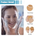 thumbnail image 3 of 4 esponjas de lavado facial, esponjas faciales para limpieza diaria, exfoliante facial, esponjas faciales, lavado de cara, dedos, guante, reutilizable, removedor de maquillaje, amarillo, 3 of 7