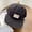 black, variant on Vintage Washed 5-Panel Baseball Cap, Adjustable Cotton Jockey Hat with Patch Logo, 4 Colors for Men and Women