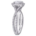 thumbnail image 4 of Everly Women's Created Moissanite 10K White Gold Engagement Ring, 4 of 7