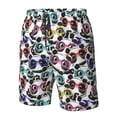 thumbnail image 6 of Uemuo Panda And Glasses Pattern Men's Swim Trunks Hawaiian Beach Bathing Suit Swimsuits Beach Quick-Dry Shorts with Pockets-XX-Large, 6 of 9
