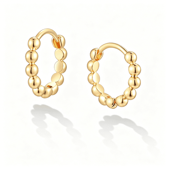 DESIGNICE Gold Huggie Hoop Earrings 14K Gold Plated Dainty Small Simple Hypoallergenic Jewelry Gift for Women Gold Huggies Earrings for Women