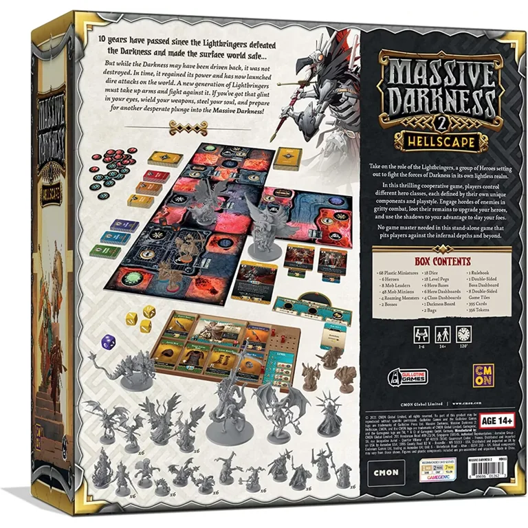Massive Darkness 2 Hellscape - Zombicide Fantasy Crossover Expansion Pack