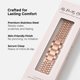 thumbnail image 4 of Correa Compatible Con Apple Watch - Correa De Acero Inoxidable Para Iwatch Para Mujer - Series 1-10 Se Y Ultra (38 Mm / 40 Mm / 41 Mm De Oro Rosa) - Panal, 4 of 5