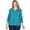 TEAL, variant on Ruby Rd. Knit Rib Pullover (US, Alpha, Medium, Regular, Petite, Petite, Sangria)