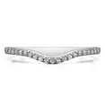thumbnail image 5 of 0.16 Ct. Twenty-One Stone Dainty Contour Wedding Band In Sterling Silver With Cubic Zirconia (Size 5), 5 of 5