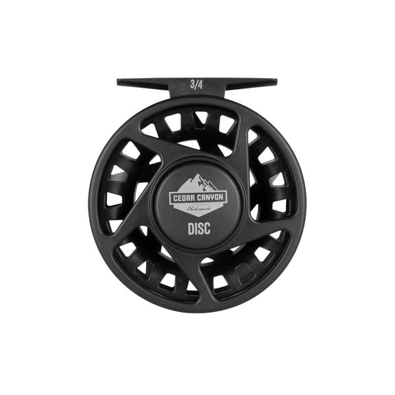 Shakespeare Cedar Canyon Disc Fly Reel, Size 3/4, Disc Drag Fly Fishing Reel