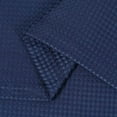 thumbnail image 3 of Waterproof Curtains for Bathroom, Waffle Weave Rod Pocket Kitchen Short Curtain Cafe Curtains for Bathroom Beroom Living Room (Navy,30" x 30", One Panel), 3 of 7
