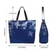 thumbnail image 5 of Balery Christmas Blue Bolsa Tote Estilo Estético con Cremalleras, Bolsa de Hombro, Bolsa de Compras Grande y Plegable, 5 of 8