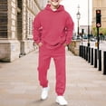 thumbnail image 2 of Boys Sweatsuit Set - 2 Piece Soft Fleece Hoodie Sweatshirt & Cargo Sweatpants, 2 of 5