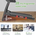 thumbnail image 7 of Treadmills for Home, 4.75HP Quiet Brushless Folding Treadmill with Auto Incline, Dual Cushion System,Treadmill 300lb Capacity w/Holder for Cup & Phone, 64+3+3+1 Programs, Knee Gift, 7 of 7