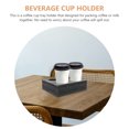 thumbnail image 2 of SHISUYAN Black Portable Coffee Cup Tray with Multihole Design for Safe and Practical Food Storage pearl wool 2 pcs, 2 of 8