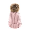 thumbnail image 1 of ENJOYW Women Winter Solid Color Pompom Knitted Beanie Hat Thick Warm Stretch Ski CapAcrylic Fiber, Pompom, 1 of 7