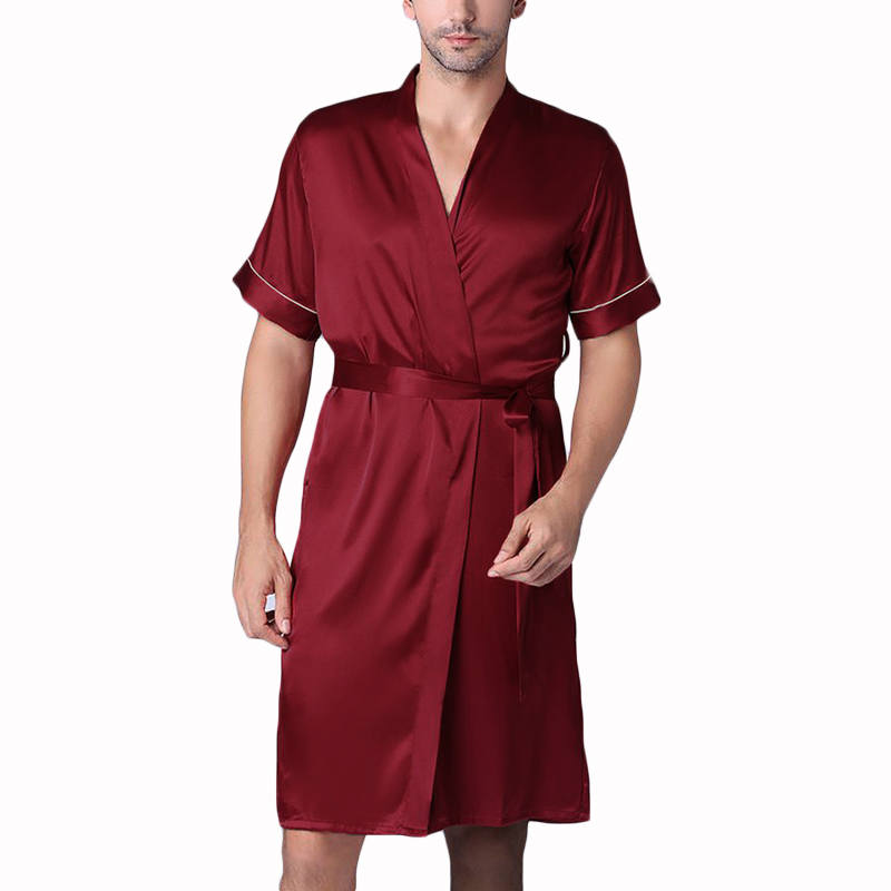 short sleeve mens robe