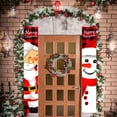 thumbnail image 4 of Carteles de puerta, ambiente de fiesta de Navidad, decoración de Papá Noel, pareados, 30x180 cm, accesorios de fotografía de tela Oxford 1 par Yuarrent HA008631-00, 4 of 7