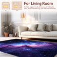 thumbnail image 2 of Ultra Soft Area Rug, Enchanting Galaxy Motif, Non Slip, Stain Resistant, Washable Area Rugs for Living Room, Bedroom(Purple, 8X10), 2 of 8