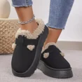 thumbnail image 1 of Nouvelles Chaussures d'Hiver de Luxe pour Femmes Boken en Peluche, Mode Rétro, Chaussures en Coton à Semelle Plate, Pantoufles à Plateforme pour Femmes, 1 of 5
