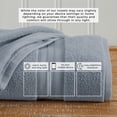 thumbnail image 5 of Great Bay Home Cotton Premium Plush 4 Pack Bath Towel Set, Blue, 5 of 7
