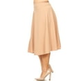 thumbnail image 2 of Women's Casual Basic Plus Size High Waist A-Line Mid-Length Skirt, 2 of 5