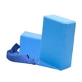 thumbnail image 4 of Bloque de yoga portátil Zulema EVA para deportes de interior pilates y meditación Azul, 4 of 8