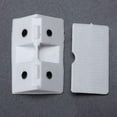 thumbnail image 6 of 180Pcs Shelf Cabinet 90 Degree Plastic Corner Braces Angle Brackets White, 6 of 8