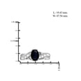 thumbnail image 2 of JewelersClub Sapphire Ring Birthstone Jewelry – 1.00 Carat Sapphire 0.925 Sterling Silver Ring Jewelry with White Diamond Accent – Gemstone Rings with Hypoallergenic 0.925 Sterling Silver Band, 2 of 4